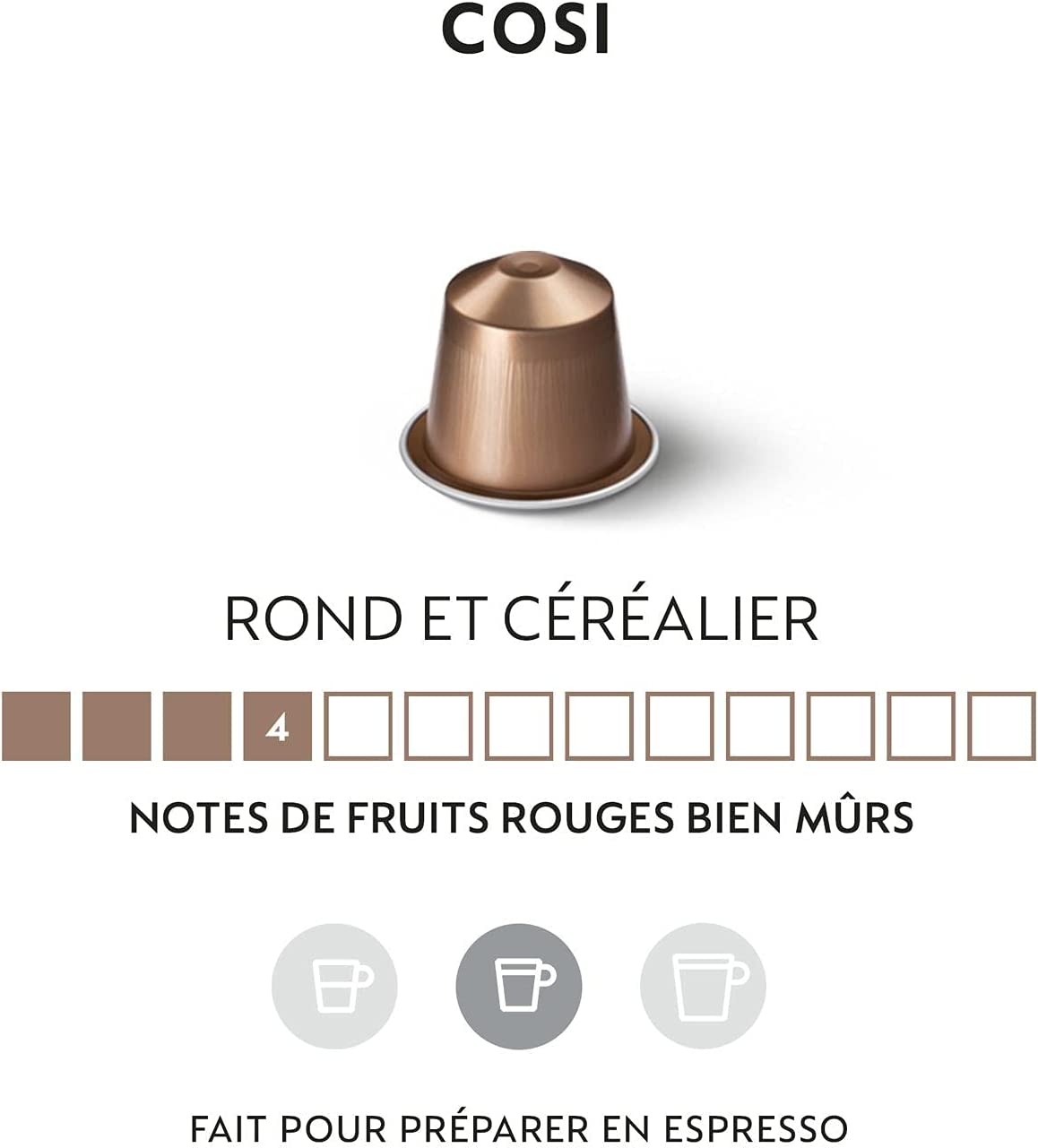 Nespresso Original – 50 Capsules Cosi – Intensité 4 – Image 5