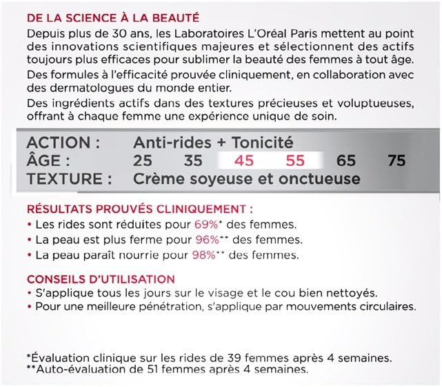 L'Oréal Paris - Crème de Jour Anti-Âge Hydratante - Soin Anti-Rides Intensif -À partir de 45 ans - Age Expertise - 50 mL – Image 6